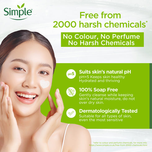 Simple Kind To Skin Refreshing Facial Wash 150ml